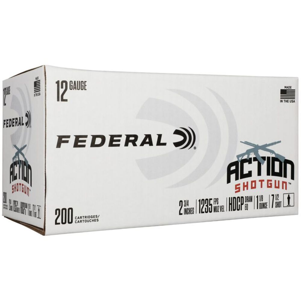 eral Action Shotgun #7.5 12 Gauge 1-1/8 Oz 2.75 In Ammo