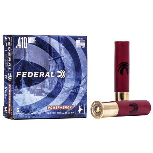 eral .410 Bore F412RS Power-Shok Shotshell 2.5 1/4oz Rifled Slug Ammo