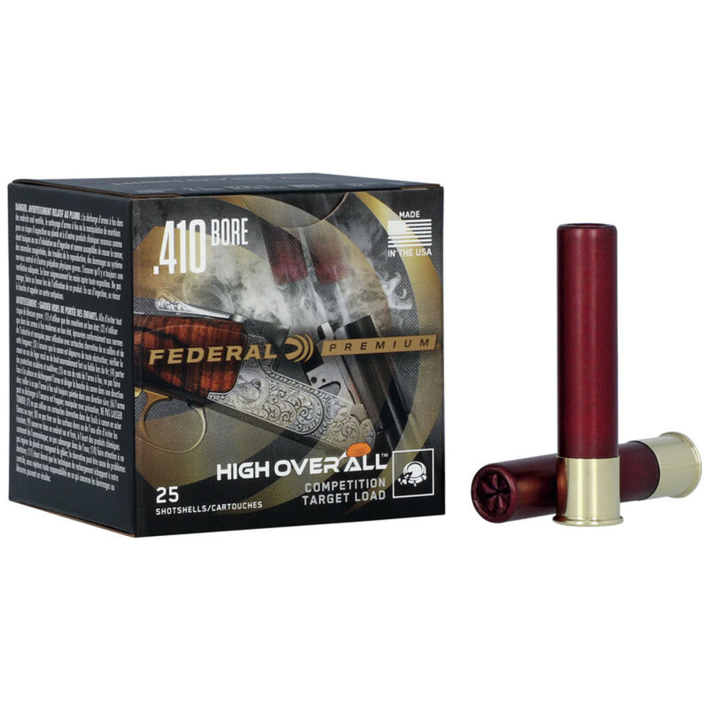 Federal Premium High Over All #8.5 .410 Bore 1/2 Oz 2.5 In eral Premium High Over All #8.5 .410 Bore 1/2 Oz 2.5 In Ammo