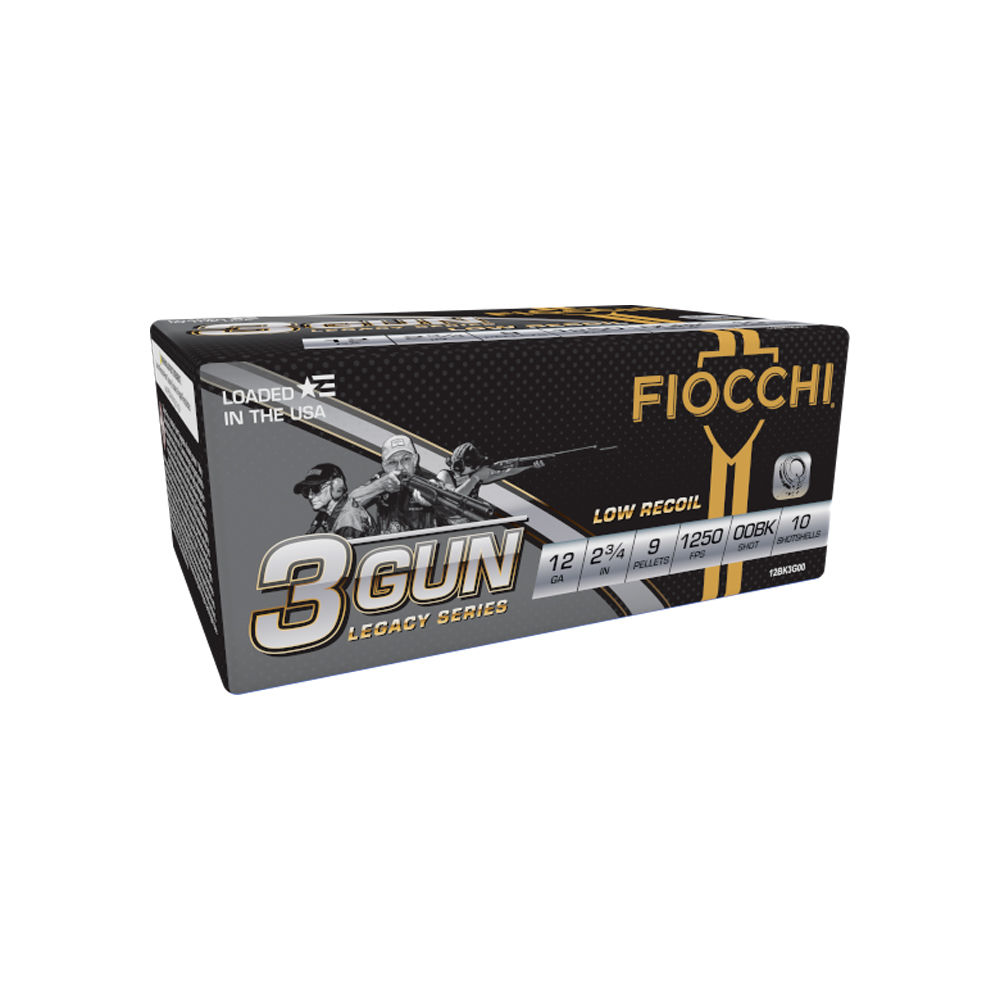 cchi 12BK3G00 3-Gun Match Legacy Series 12Gauge 2.75 9Pellets 00Buck Shot 10 Per Box/25 Case Ammo