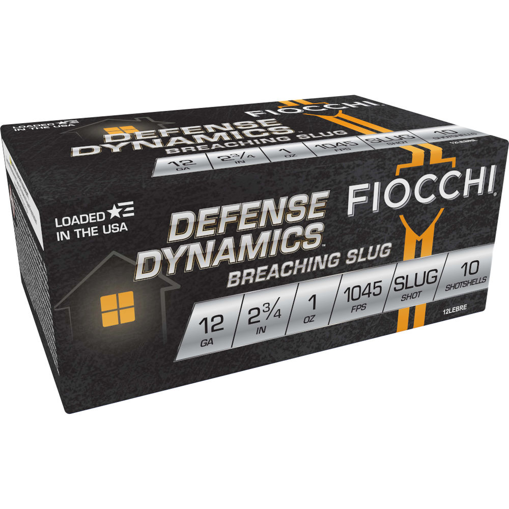 Fiocchi Defense Dynamics Breaching Slug Slug 12 Gauge 1 Oz 2.75 In cchi Defense Dynamics Breaching Slug Slug 12 Gauge 1 Oz 2.75 In Ammo