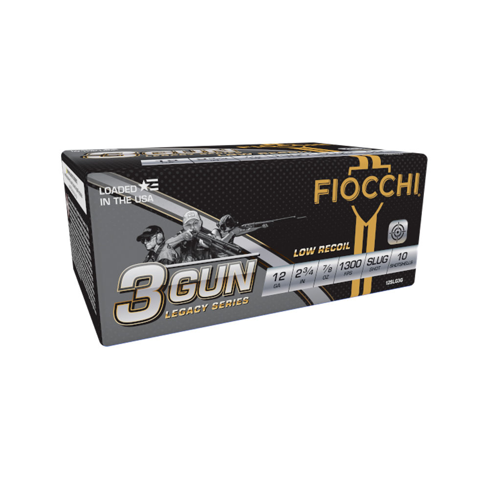 cchi 12SLG3G 3-Gun Match Legacy Series 12Gauge 2.75 7/8oz SlugShot 10 Per Box/25 Case Ammo