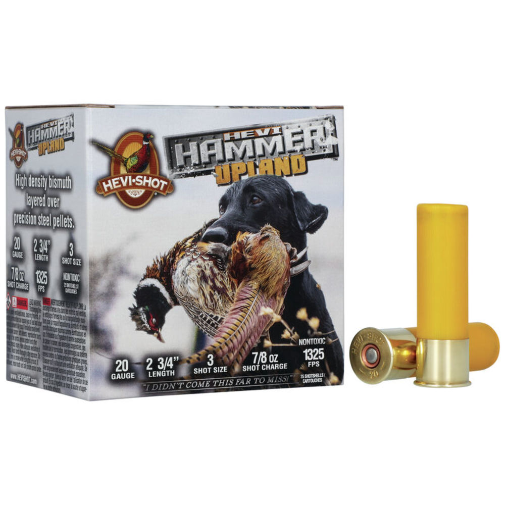 HEVI-Shot HEVI-Hammer Upland #3 20 Gauge 1 Oz 2.75 In I-Shot HEVI-Hammer Upland #3 20 Gauge 1 Oz 2.75 In Ammo