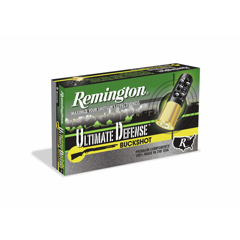 Remington Ultimate Defense 12 Gauge 3 #4 Shotshell 41 Pellets 5 Round Box 20639 ington Ultimate Defense 12 Gauge 3 #4 Shotshell 41 Pellets 5 Round Box 20639 Ammo