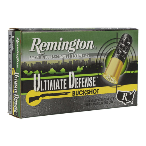 Remington Ammunition 20713 Ultimate Defense Buckshot 12Gauge 2.75 00Buck Shot 5 Per Box/20 Case ington Ammunition 20713 Ultimate Defense Buckshot 12Gauge 2.75 00Buck Shot 5 Per Box/20 Case Ammo