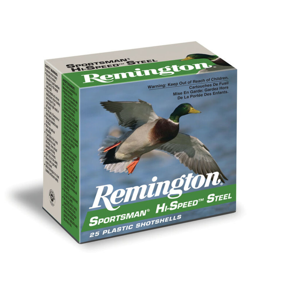 Remington Sportsman Hi-Speed Steel #2 20 Gauge 1 Oz 3 In ington Sportsman Hi-Speed Steel #2 20 Gauge 1 Oz 3 In Ammo