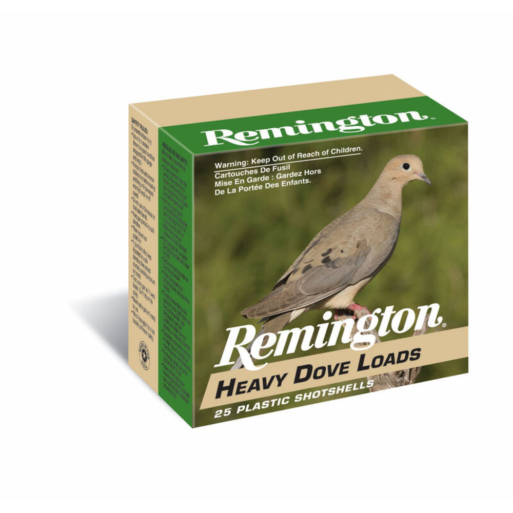 Remington Ammunition 28777 Heavy Dove Loads 20Gauge 2.75 1oz 7.5Shot 25 Per Box/10 Case ington Ammunition 28777 Heavy Dove Loads 20Gauge 2.75 1oz 7.5Shot 25 Per Box/10 Case Ammo