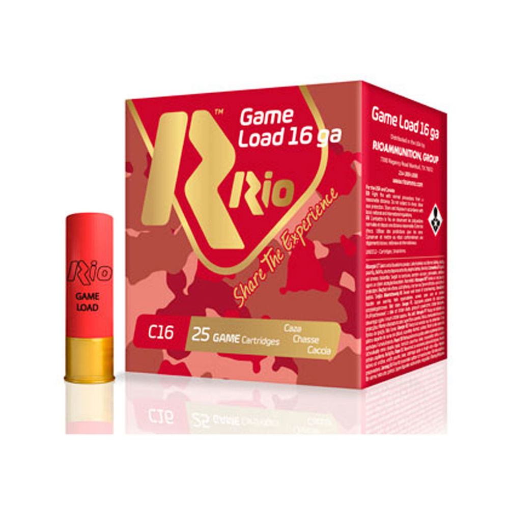 Rio Game Load Heavy Field #7.5 16 Gauge 1-1/8 Oz 2.75 In Game Load Heavy Field #7.5 16 Gauge 1-1/8 Oz 2.75 In Ammo