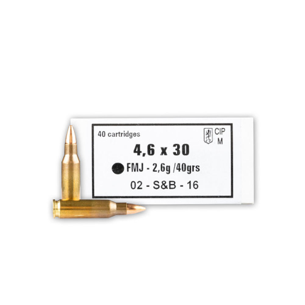 lier And Bellot Handgun 4.6X30mm HK 40 Gr FMJ Ammo