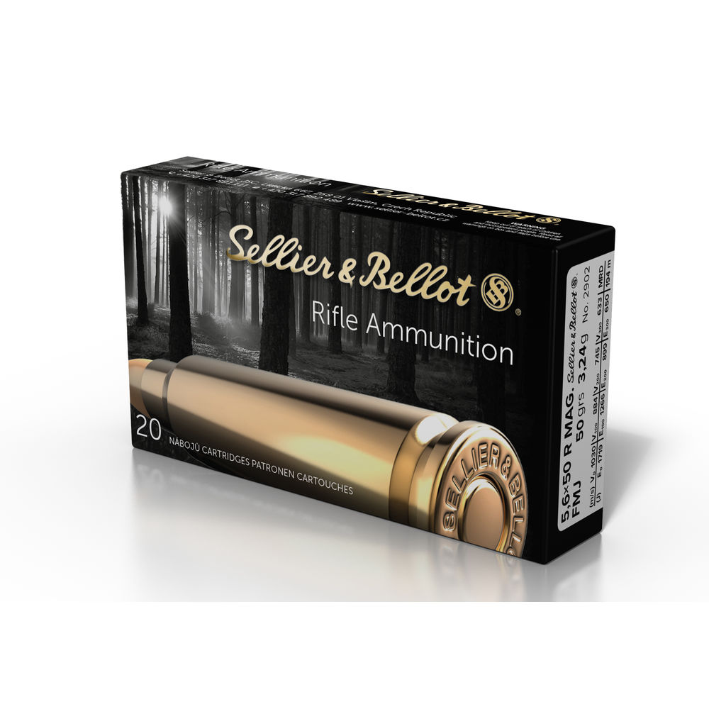 Sellier and Bellot Rifle 5.6x50mm Rimmed Mag 50 Gr FMJ, 60 Rds-img-0